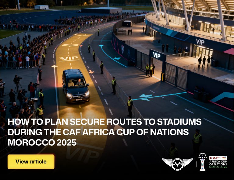 How to plan secure routes to stadiums during the CAF Africa Cup of Nations Morocco 2025